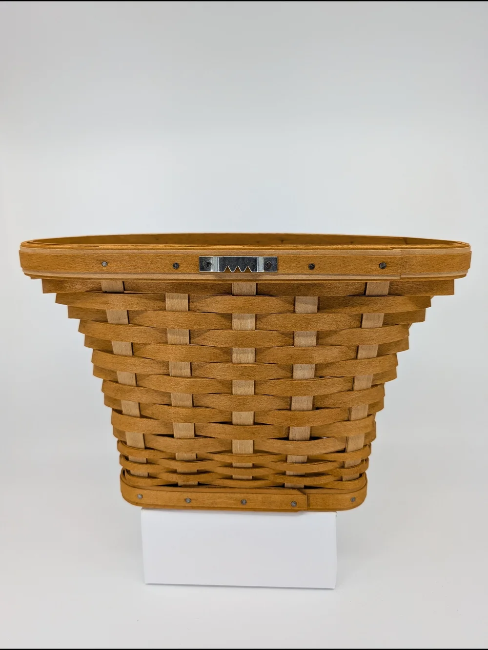 Longaberger 2005 Wall Vase Basket/Planter & Wrought Iron Stand/Hanger w/Leaves